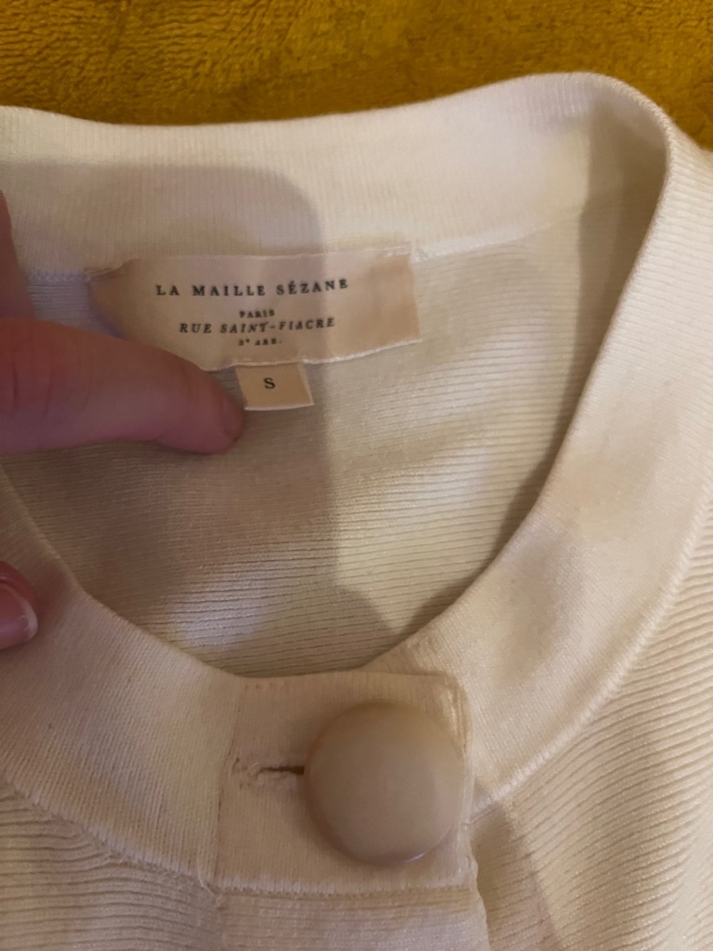 Sezane Ava Dress in Cream - Picture 2 of 6